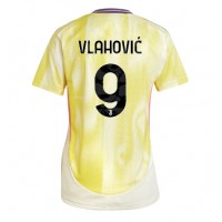 Camiseta Juventus Dusan Vlahovic #9 Visitante Equipación para mujer 2024-25 manga corta